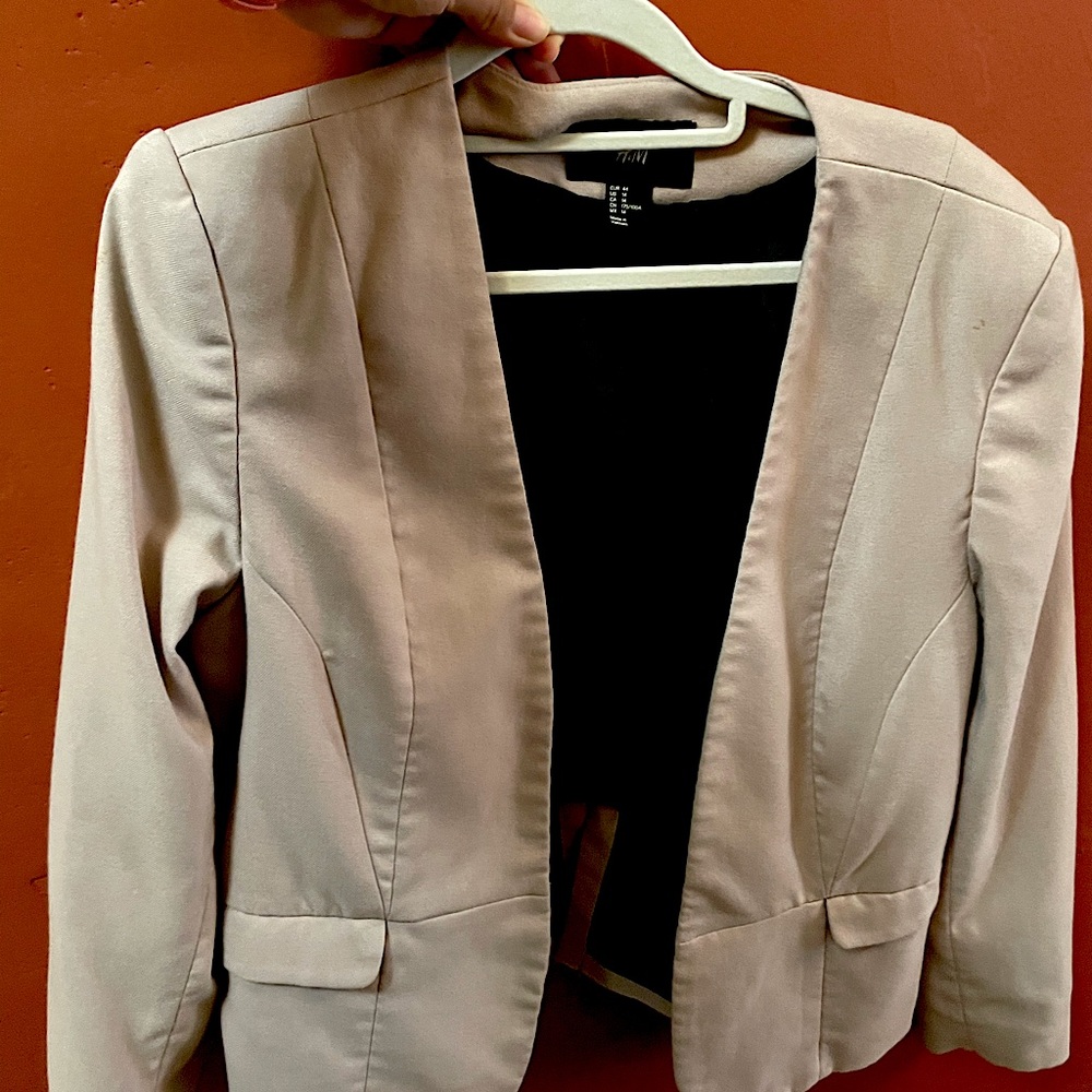 Blush blazer